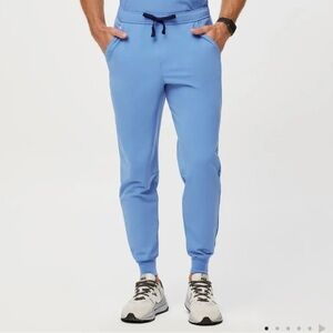 Figs M Ciel Blue Tansen Jogger Scrub Pants Cargo Nurse Dr. Vet Surgeon Work Wear